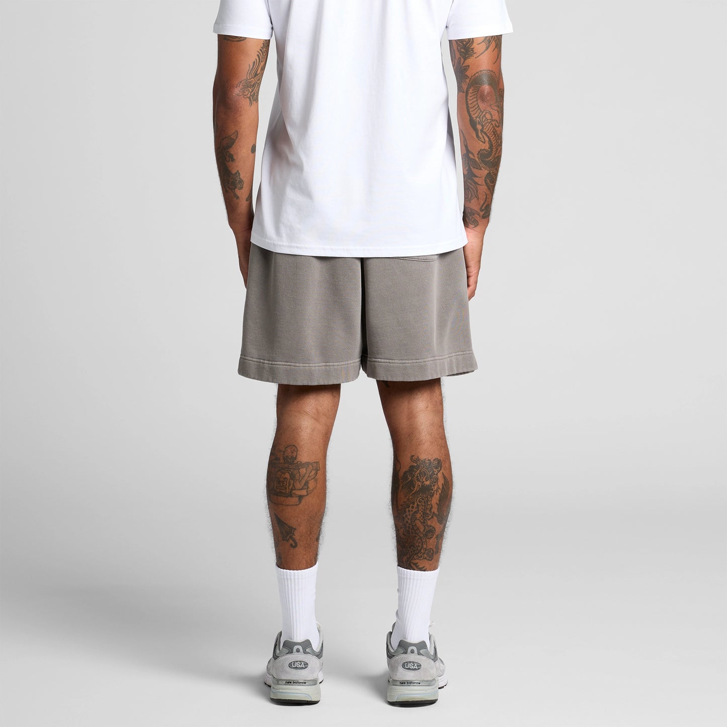 Relaxed Faded Track Shorts