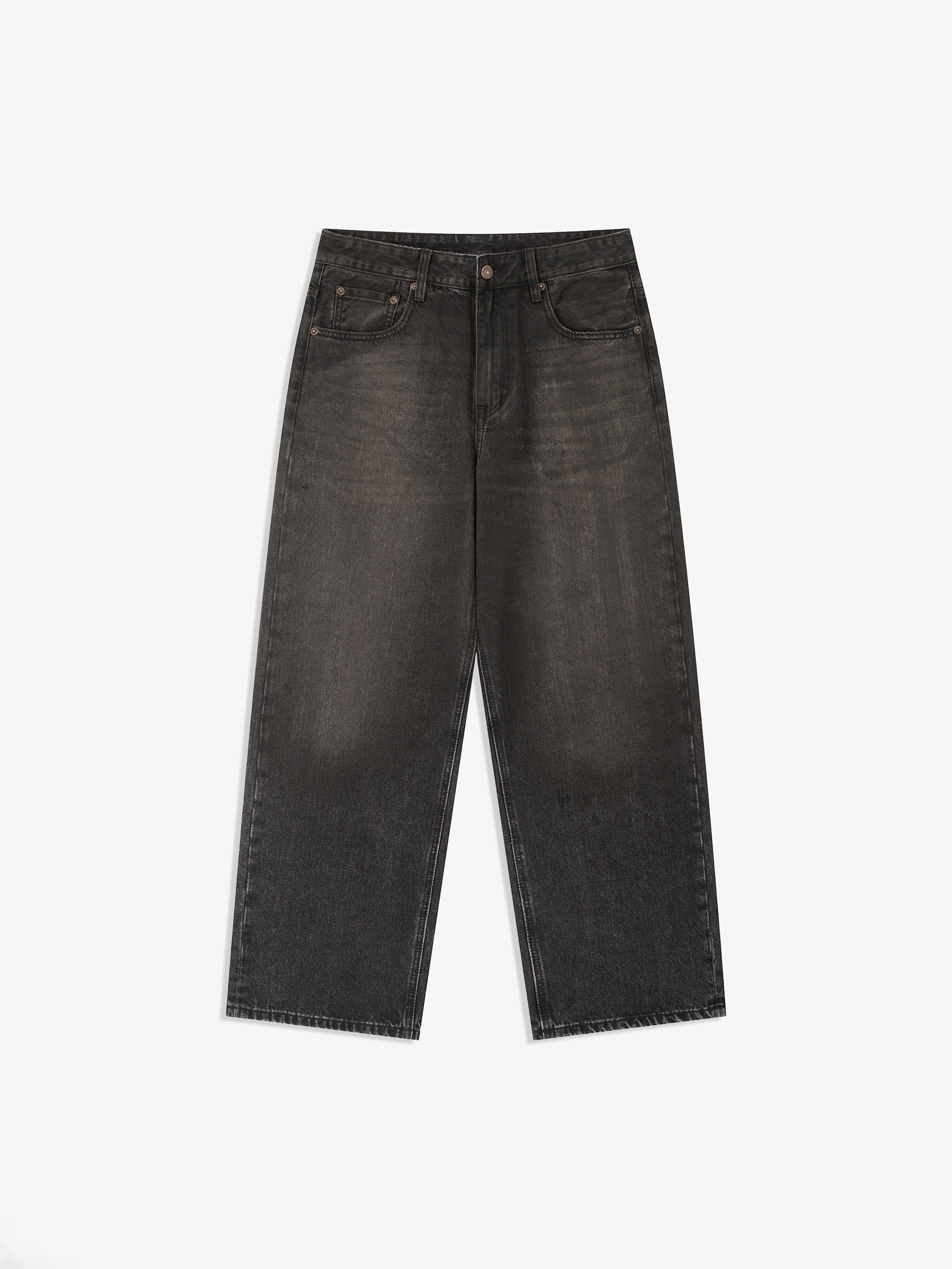 Black jeans on a white background