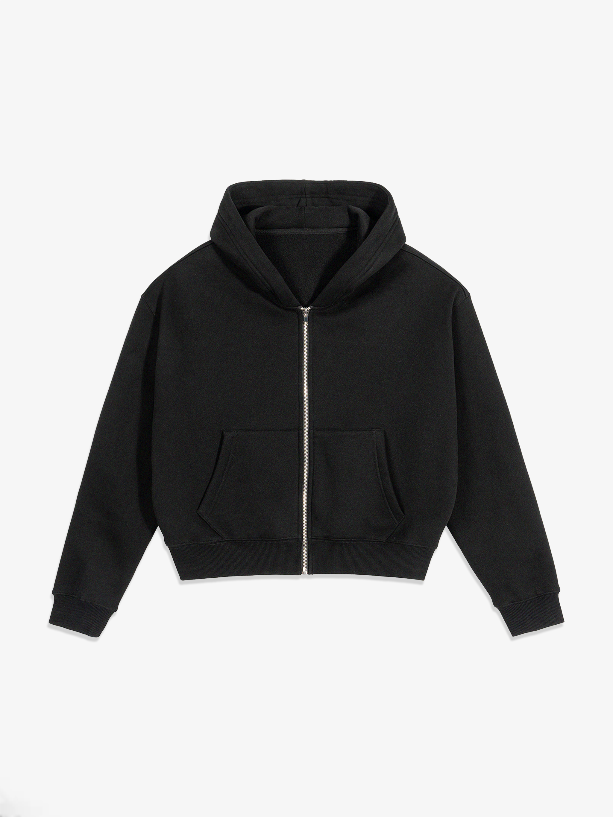 TMA Fleece Zip-Up Boxy Hoodie