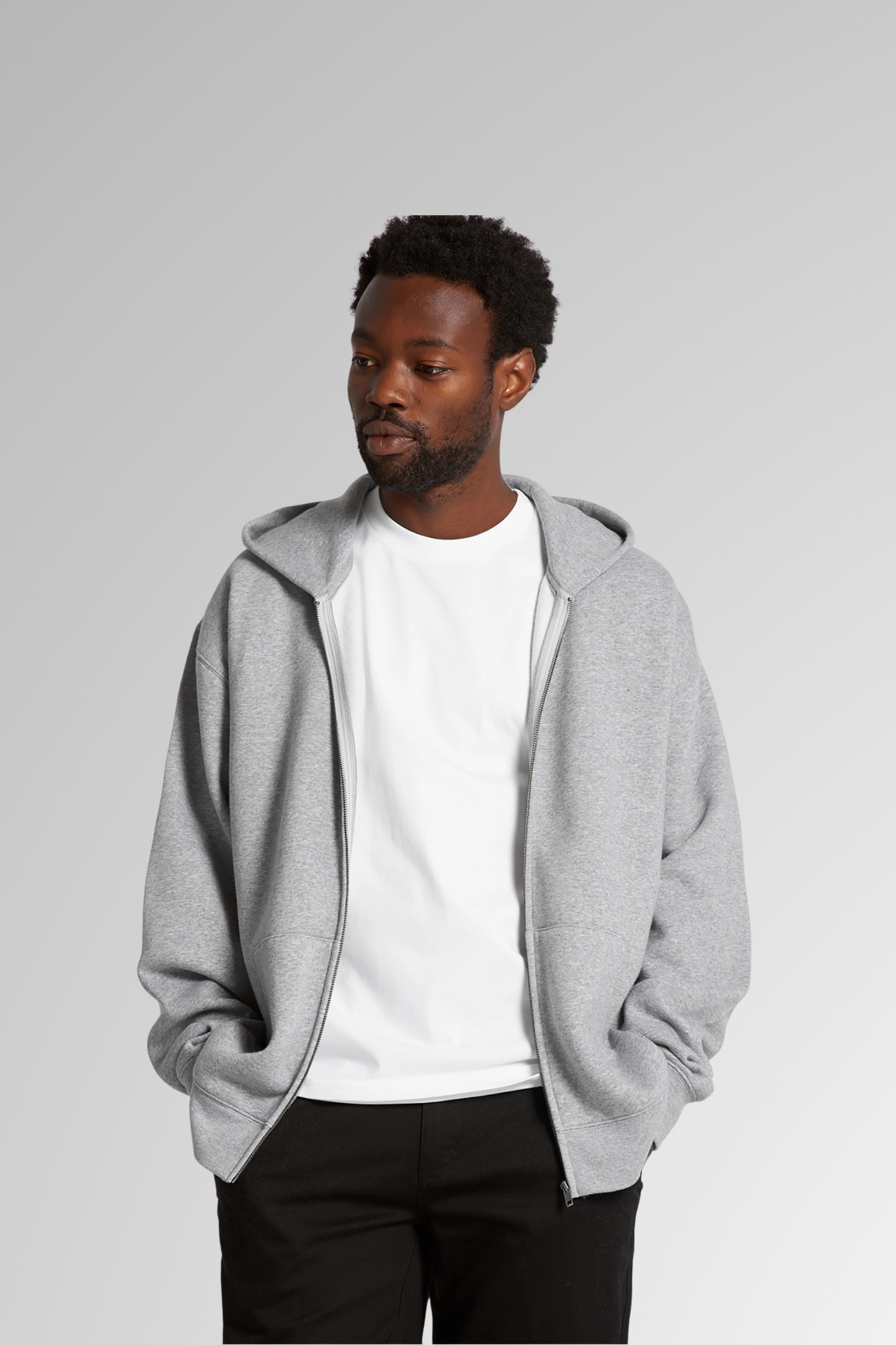 Relaxed Zip Hoodie
