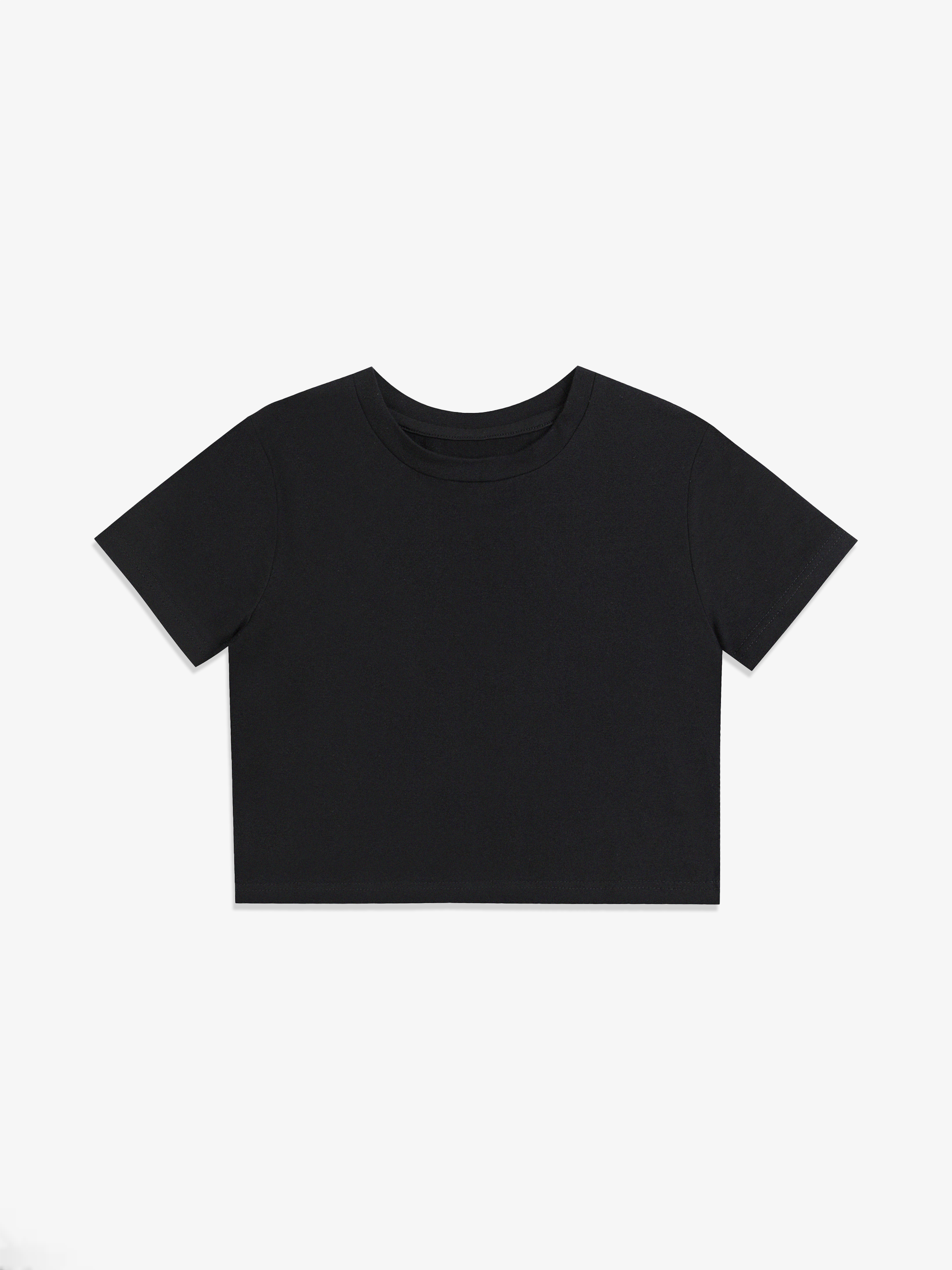 Foundation Fitted Crop Cotton Tee