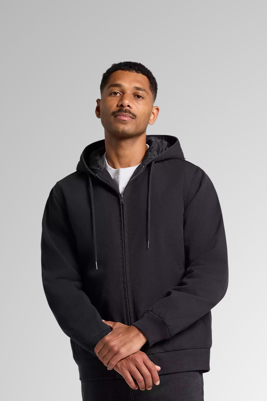 Canvas Bomber Hood Jacket