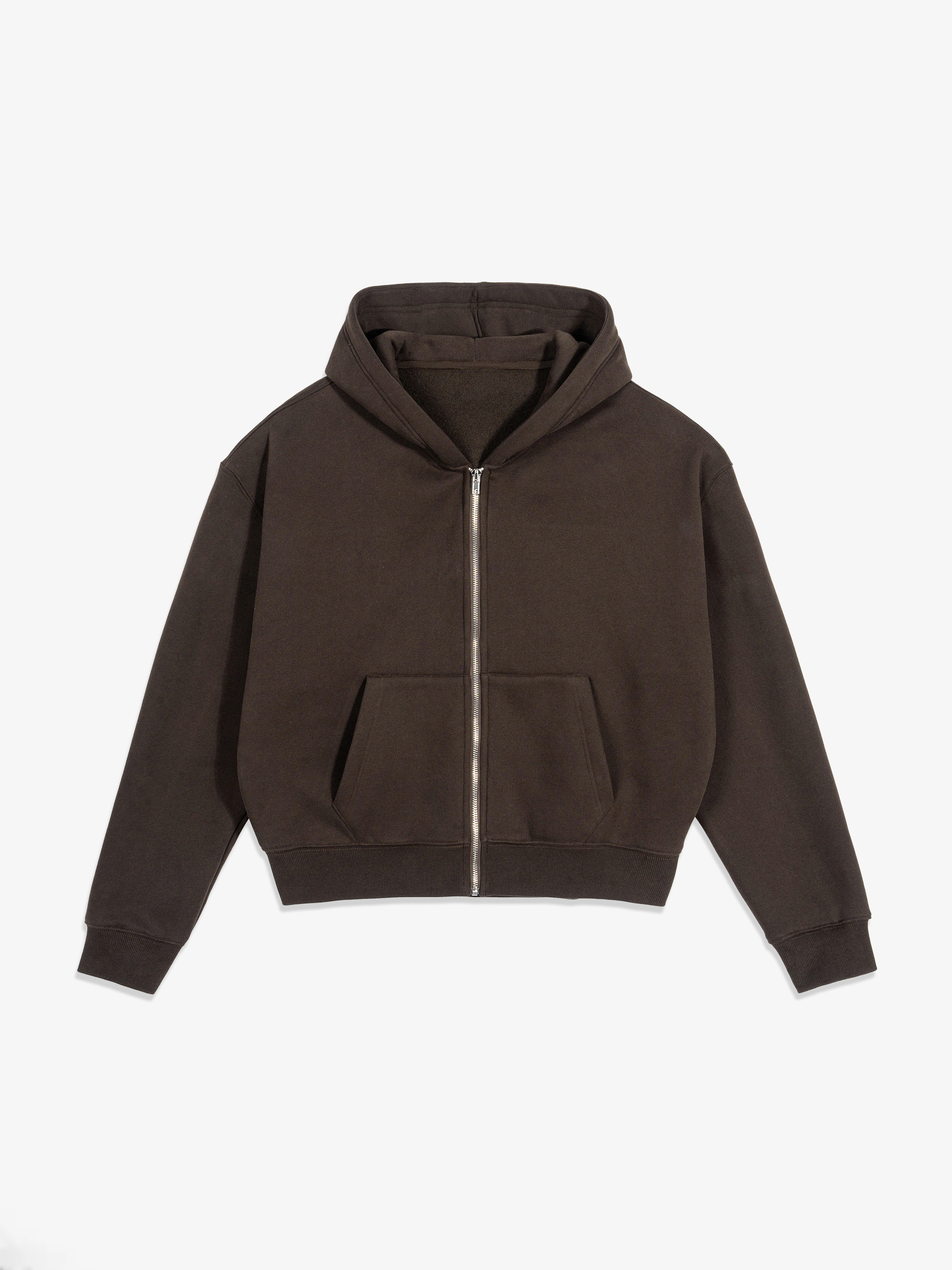 TMA Fleece Zip-Up Boxy Hoodie