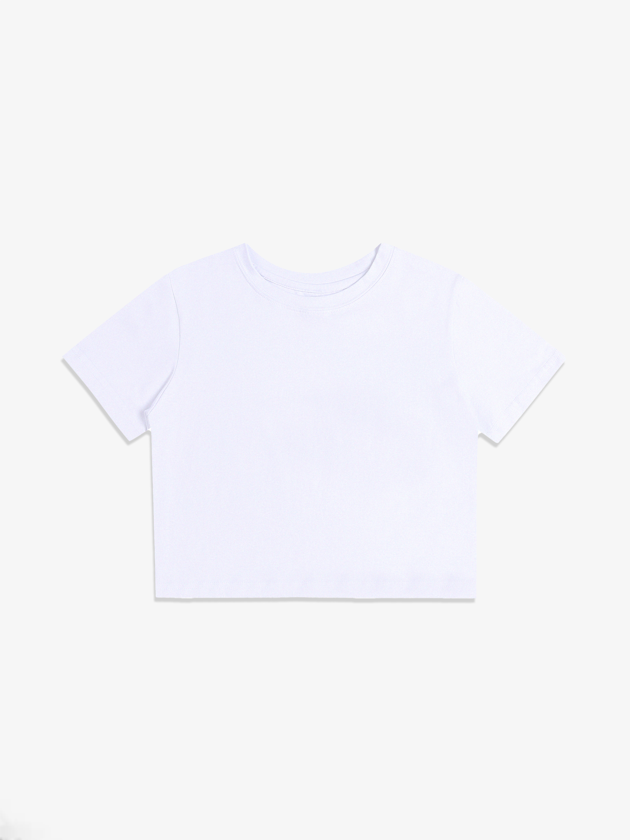 Foundation Fitted Crop Cotton Tee