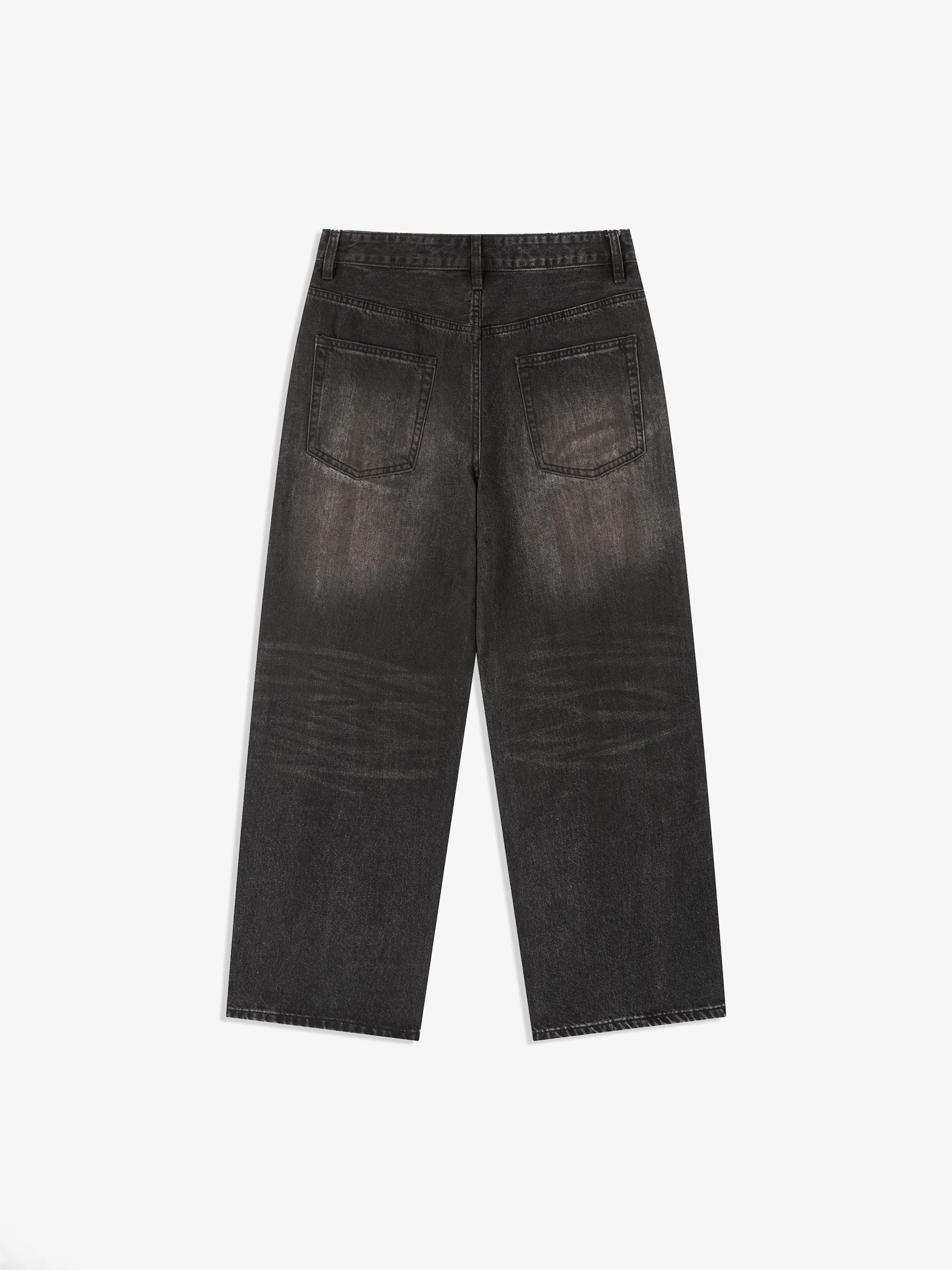 Black jeans on a white background