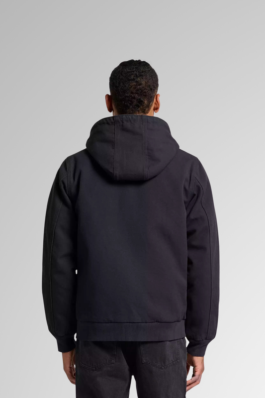 Canvas Bomber Hood Jacket