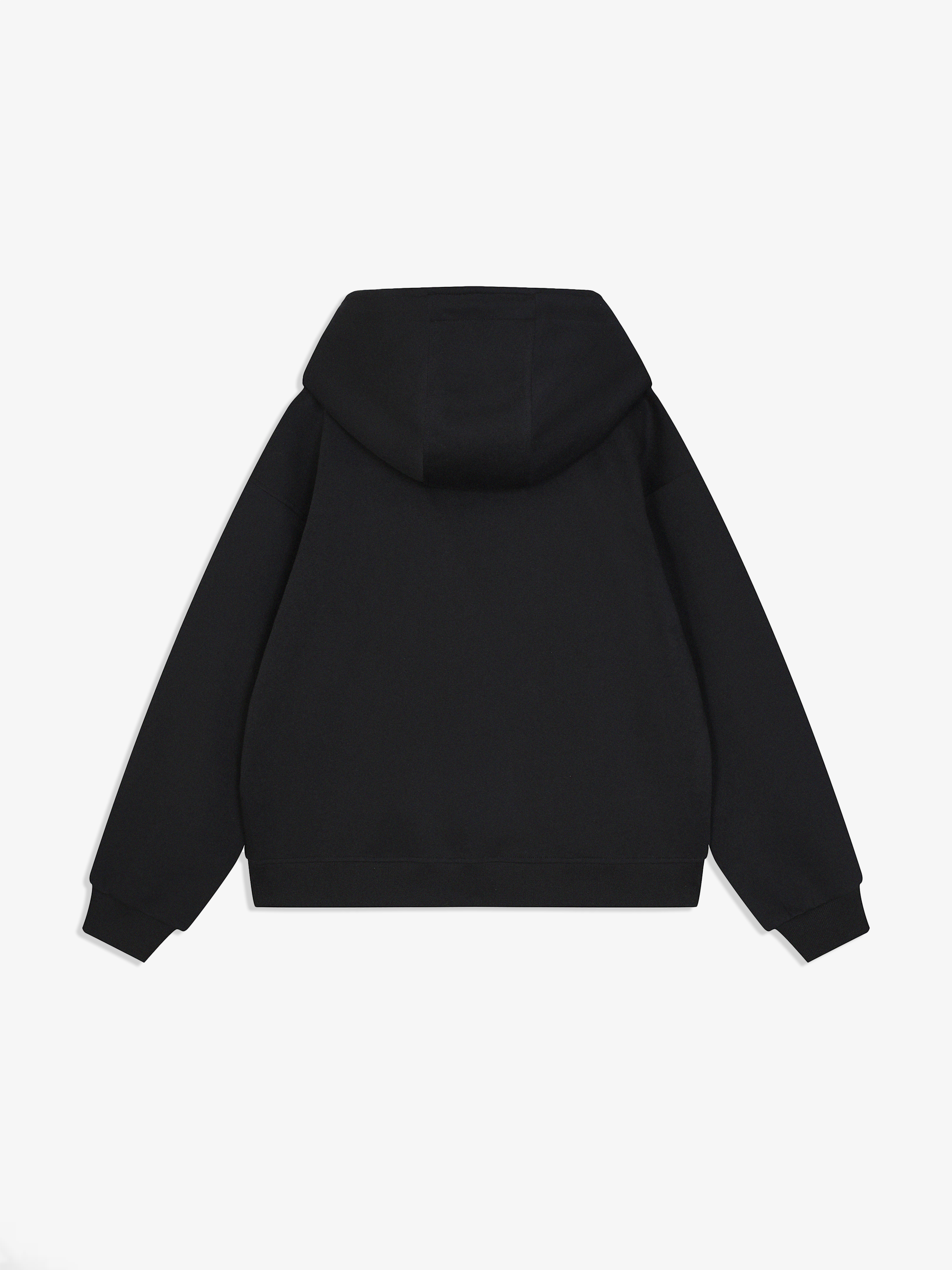 Black hoodie on a white background