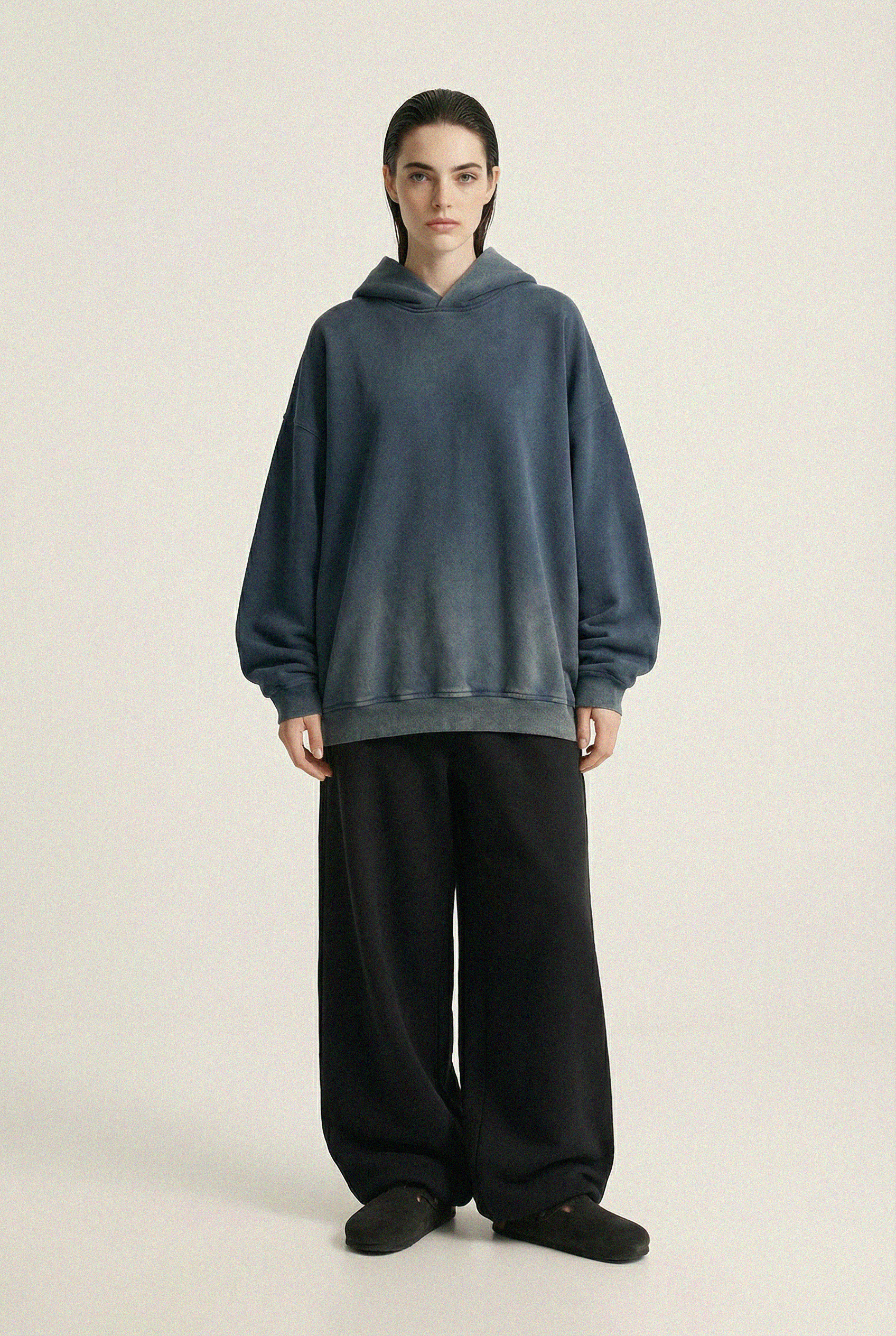 Vintage Gradient Fleece Hoodie