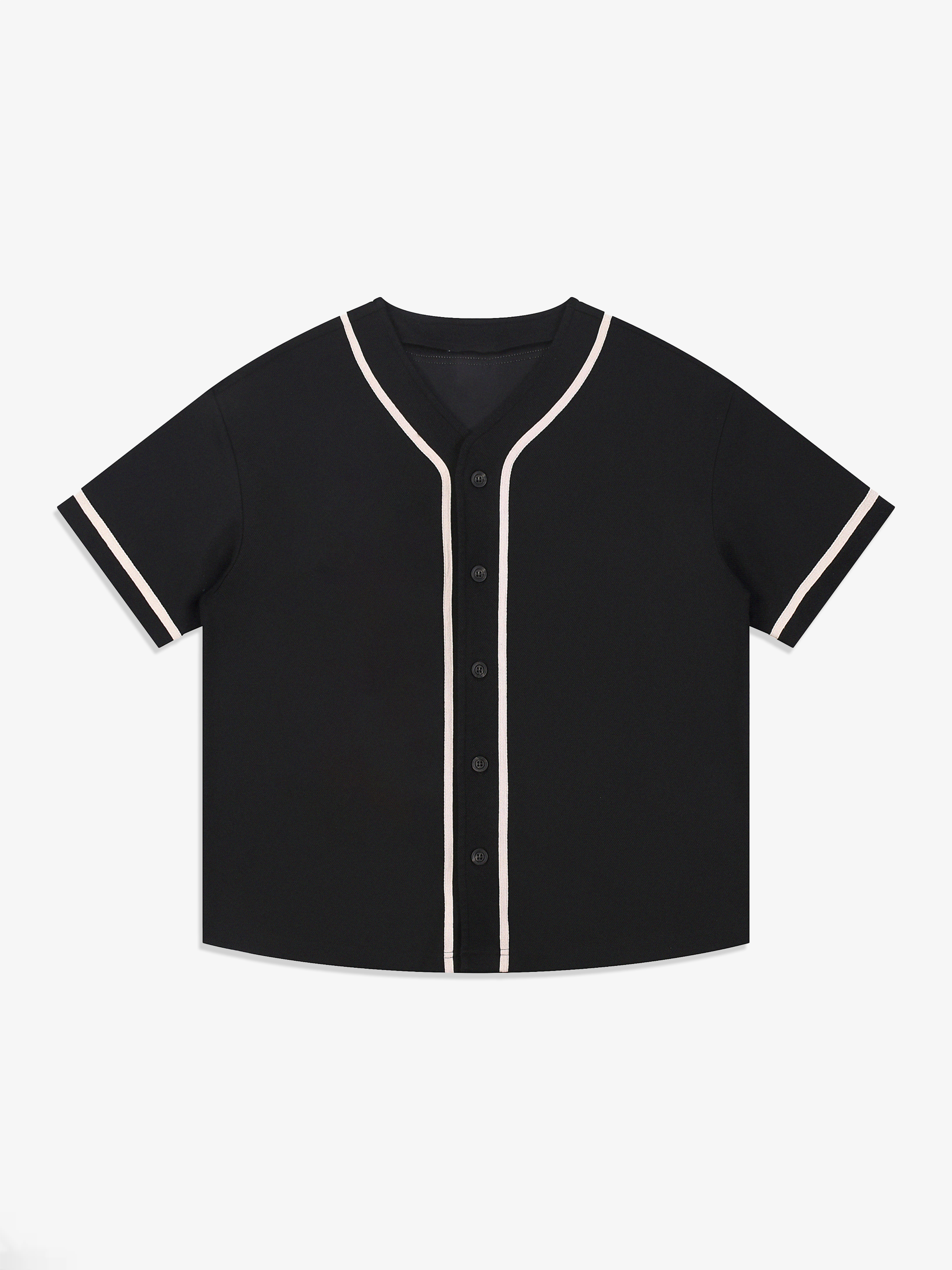 TMA Contrast Piped Button Jersey