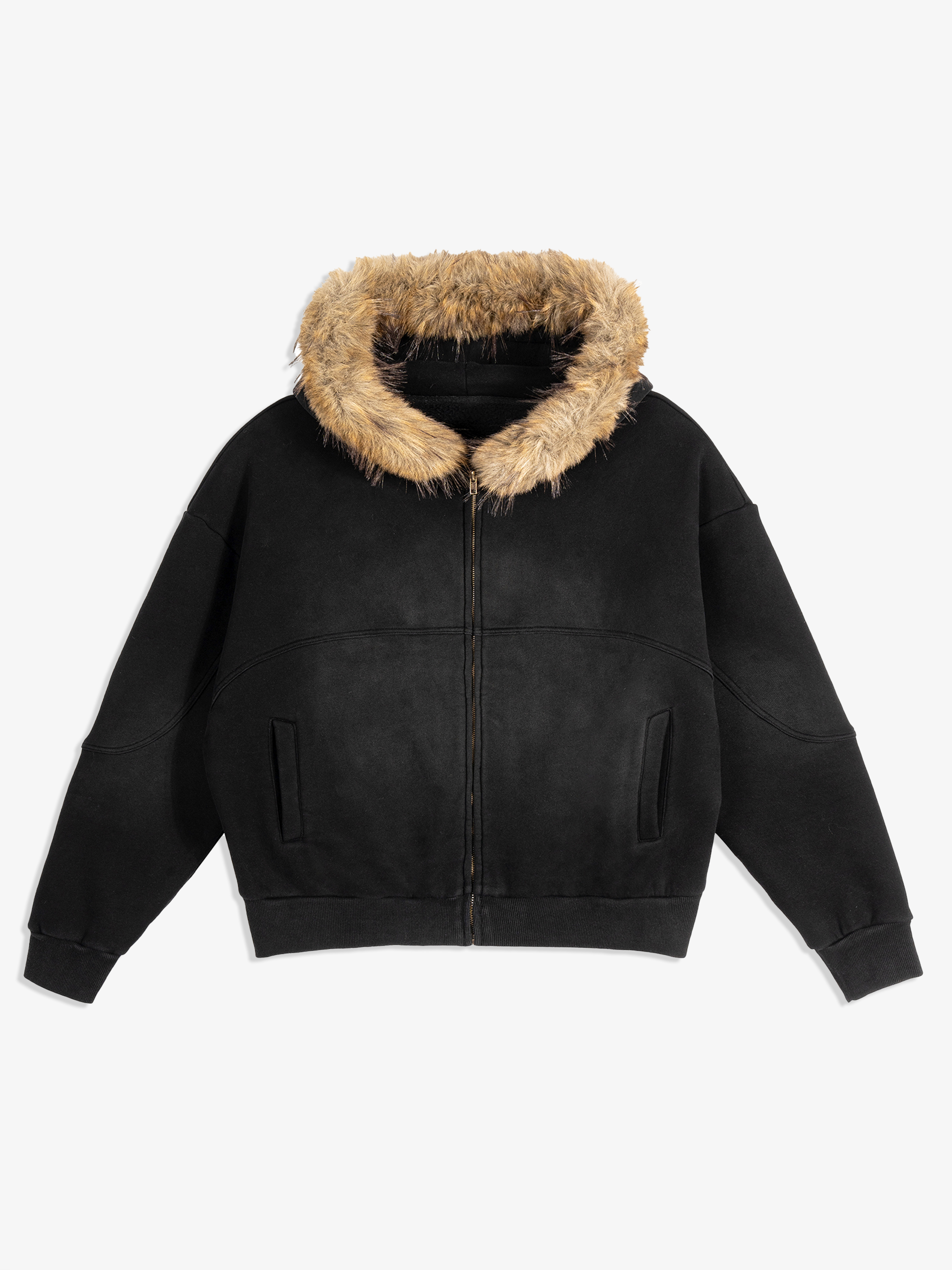 TMA Sun-Fade Fur Hood Jacket